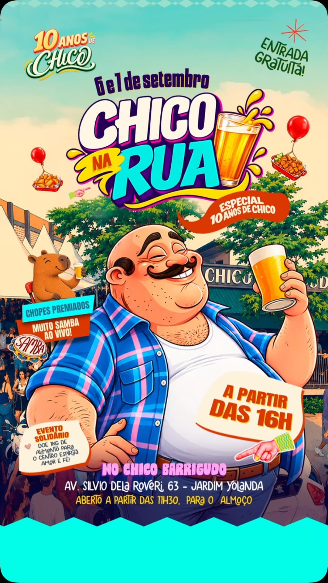 Flyer de Grupo Concentrasamba e RP Music
