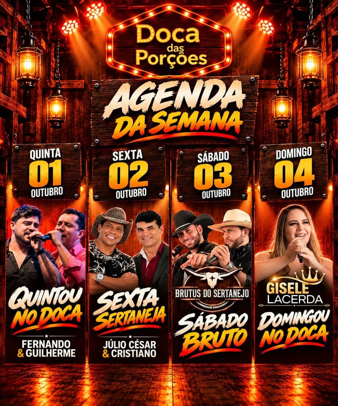 Flyer de Fernando & Guilherme