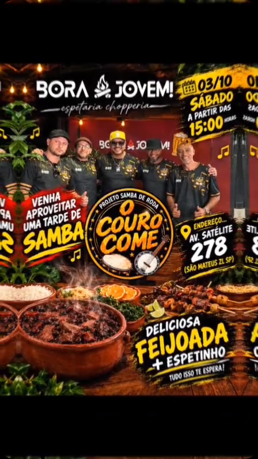 Flyer de Projeto O Couro Come