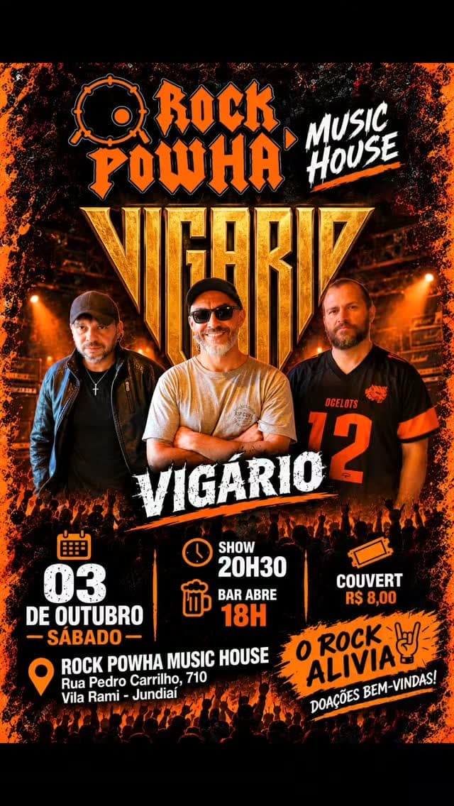 Flyer de Rock Vigário