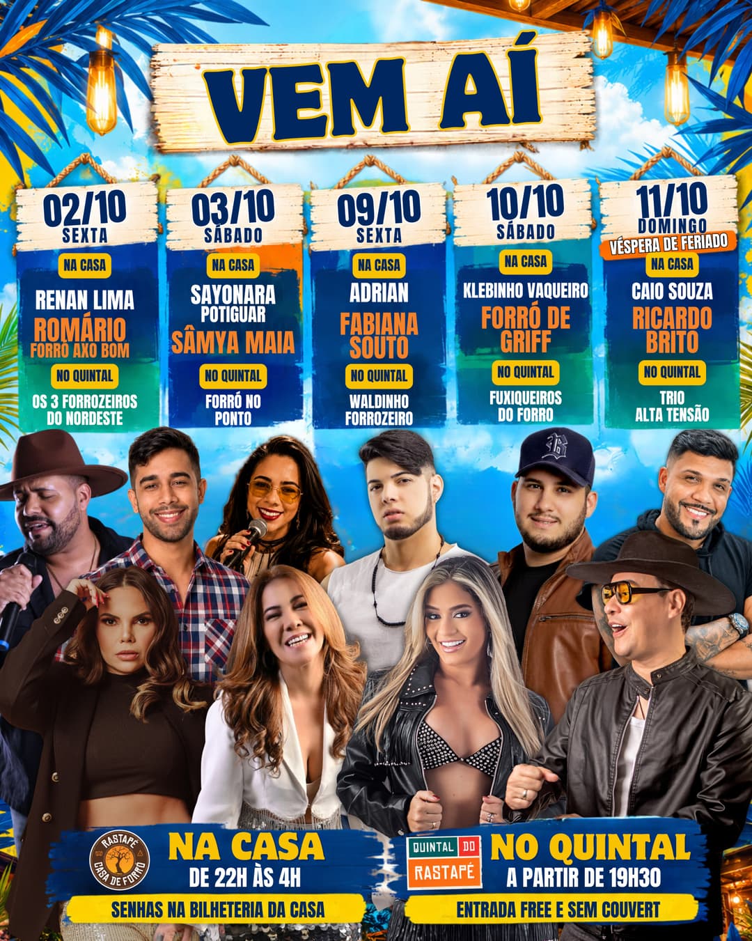 Flyer de Caio Souza e Ricardo Brito
