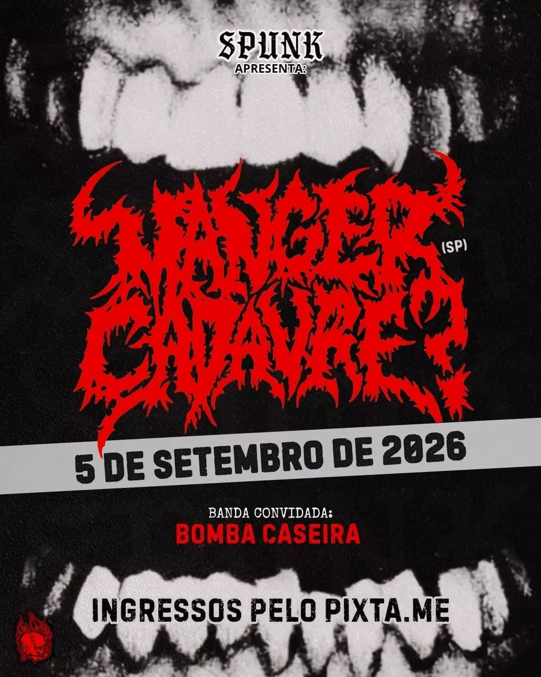 Flyer de Manger Cadavre e Bomba Caseira