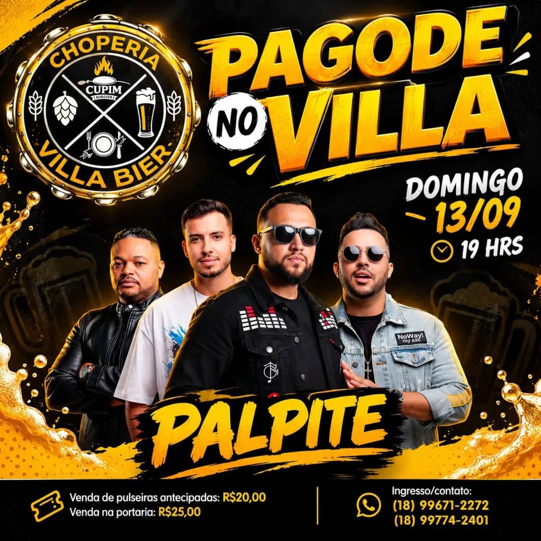 Flyer de Grupo Palpite