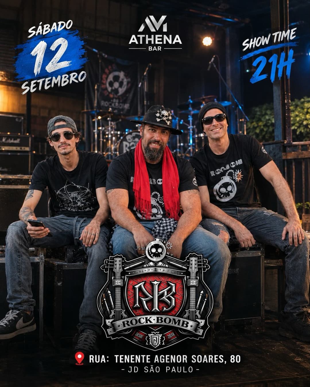 Flyer de Rock Bomb