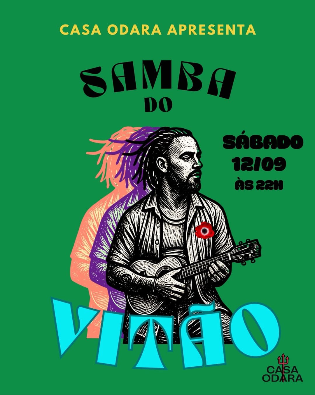 Flyer de Samba do Vitão