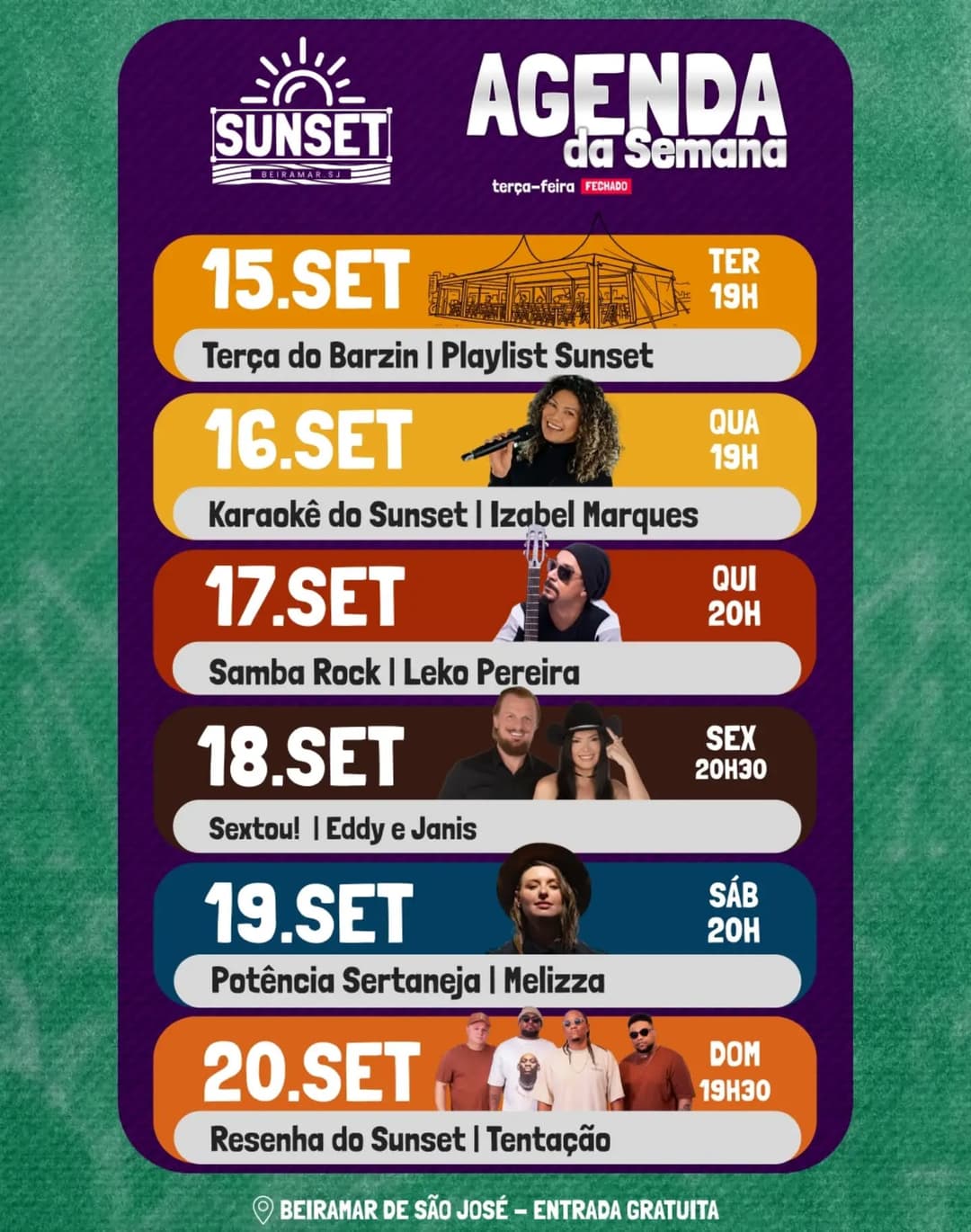 Flyer de Grupo Tentação