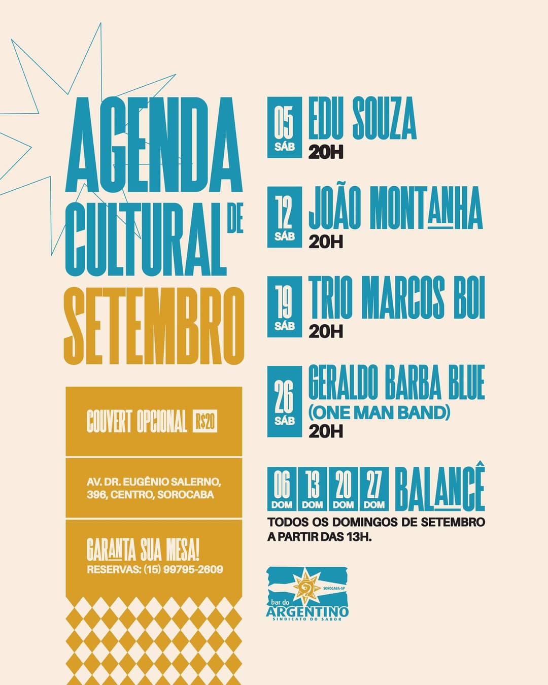 Flyer de Edu Souza