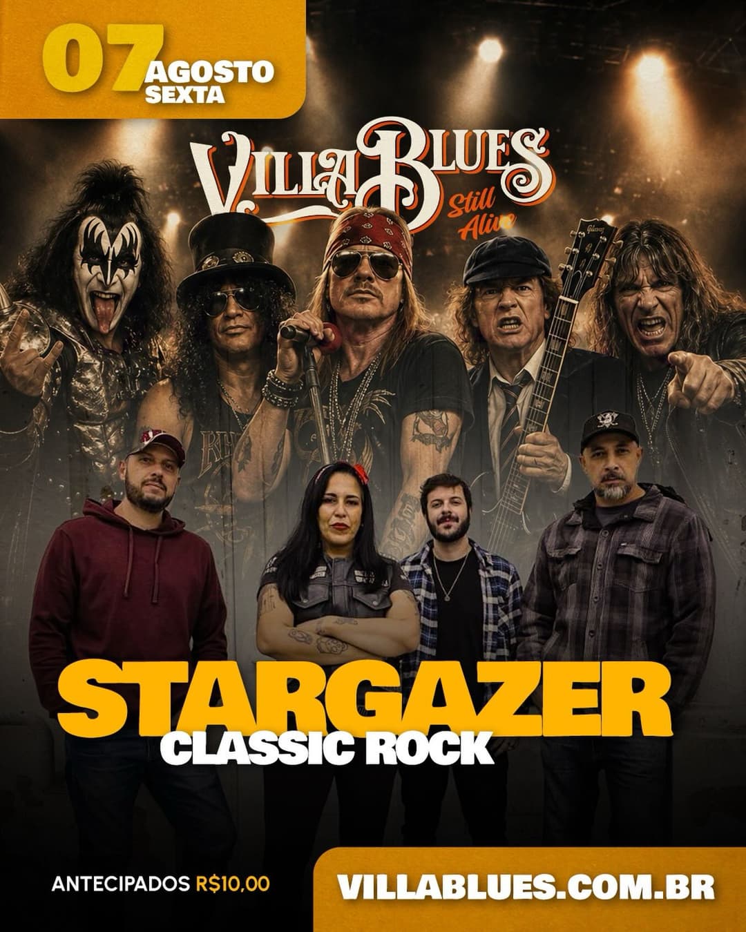 Flyer de Banda Stargazer
