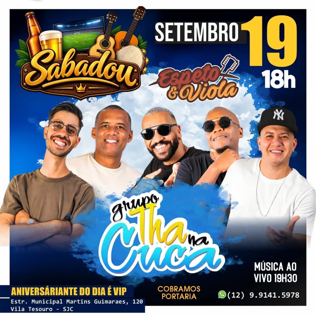 Flyer de Grupo Tha Na Cuca