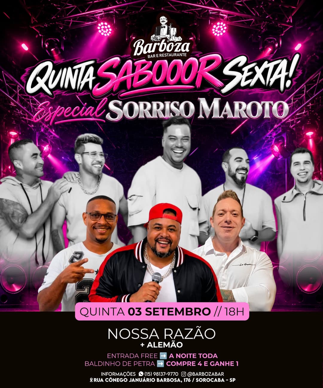 Flyer de Grupo Nossa Razão e Alemão