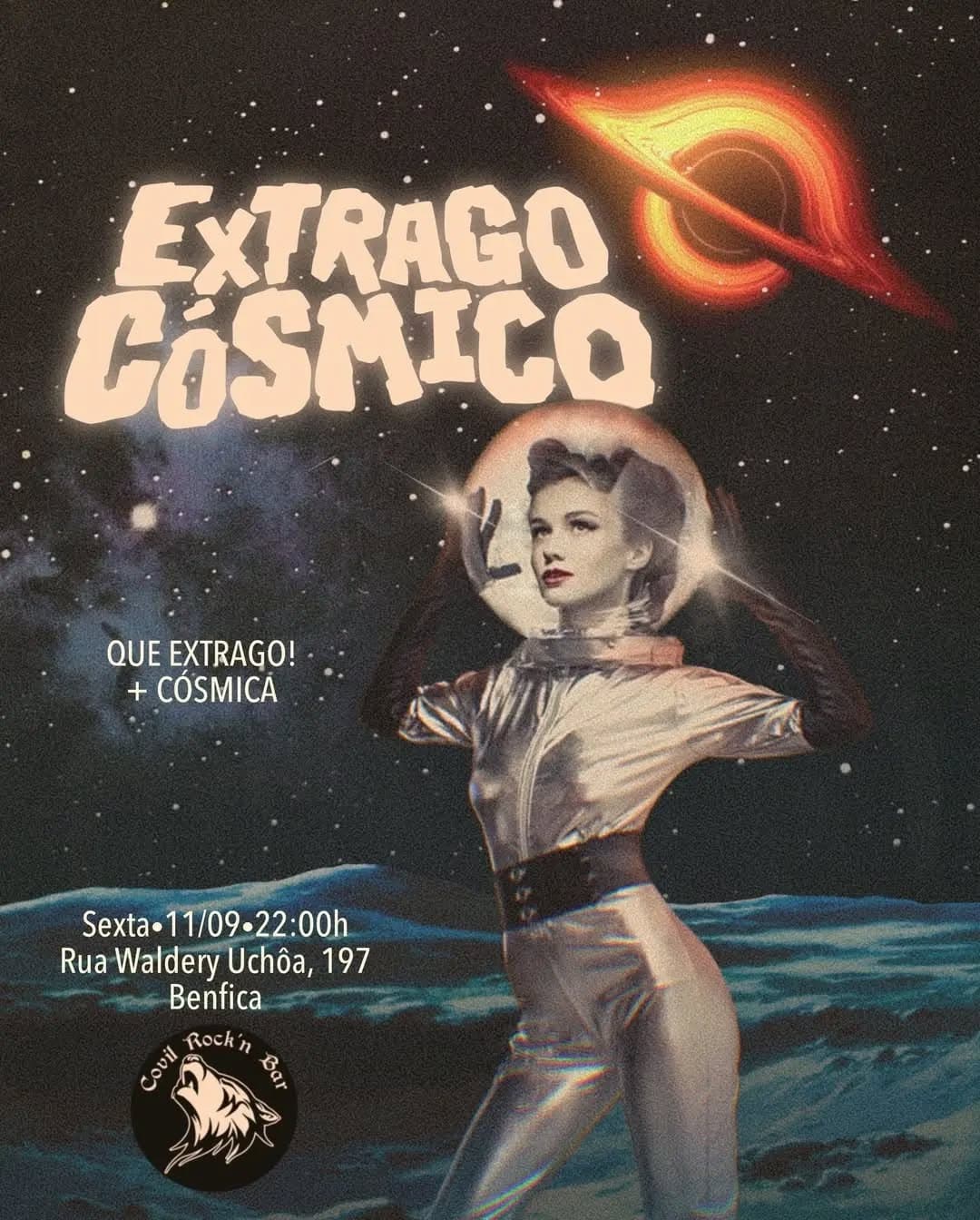 Flyer de Extrago Cósmico