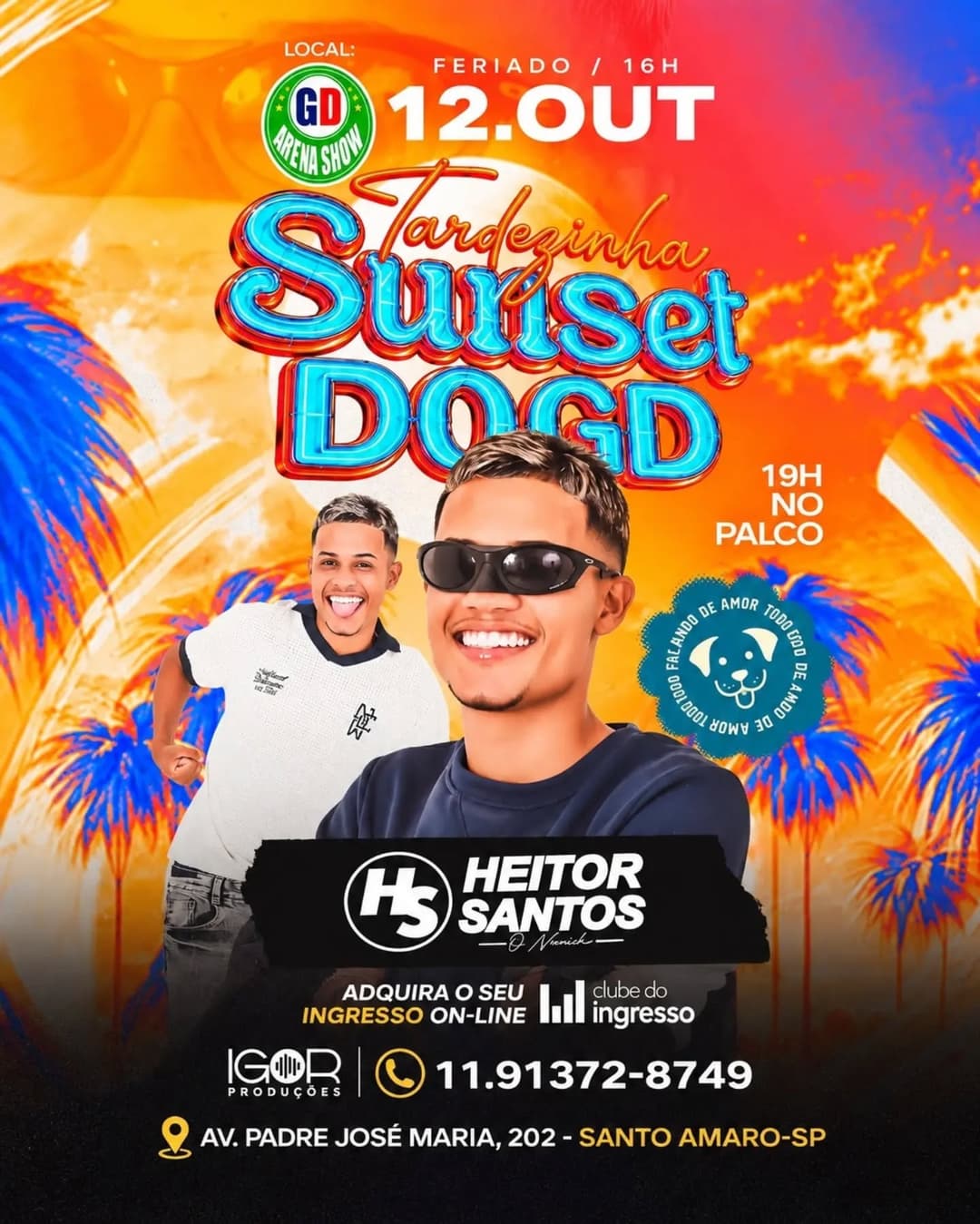 Flyer de Heitor Santos
