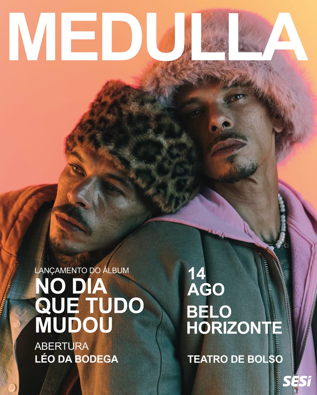 Flyer de Medulla, Yaw Yaw e Léo da Bodega