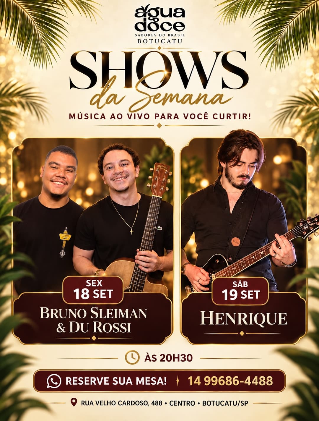 Flyer de Henrique