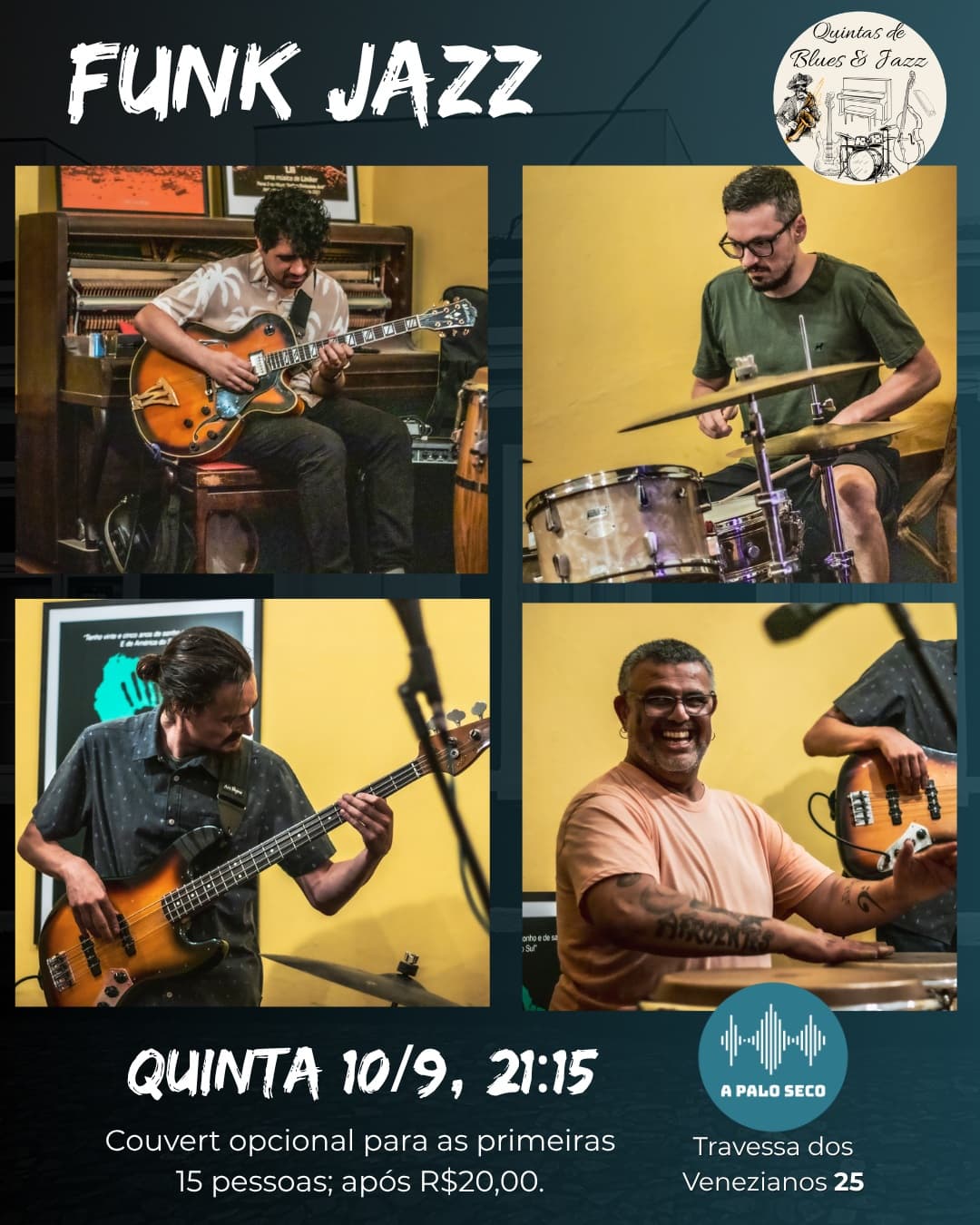 Flyer de Martin E., Renan Benitz, beckvaldivia e edu_g_pacheco