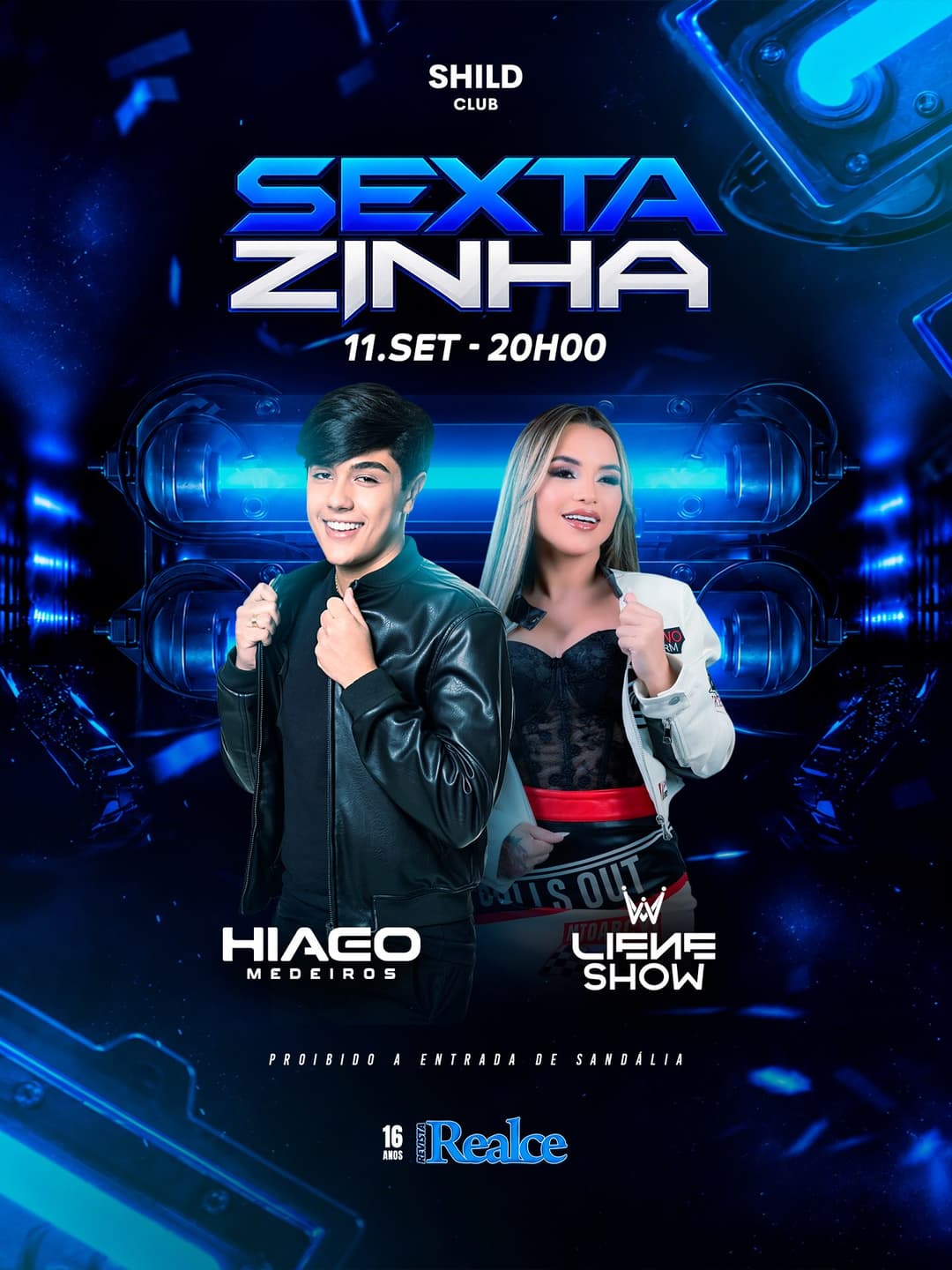 Flyer de Hiago Medeiros e Liene Show