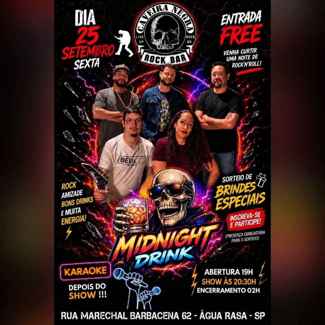Flyer de Midnight Drink