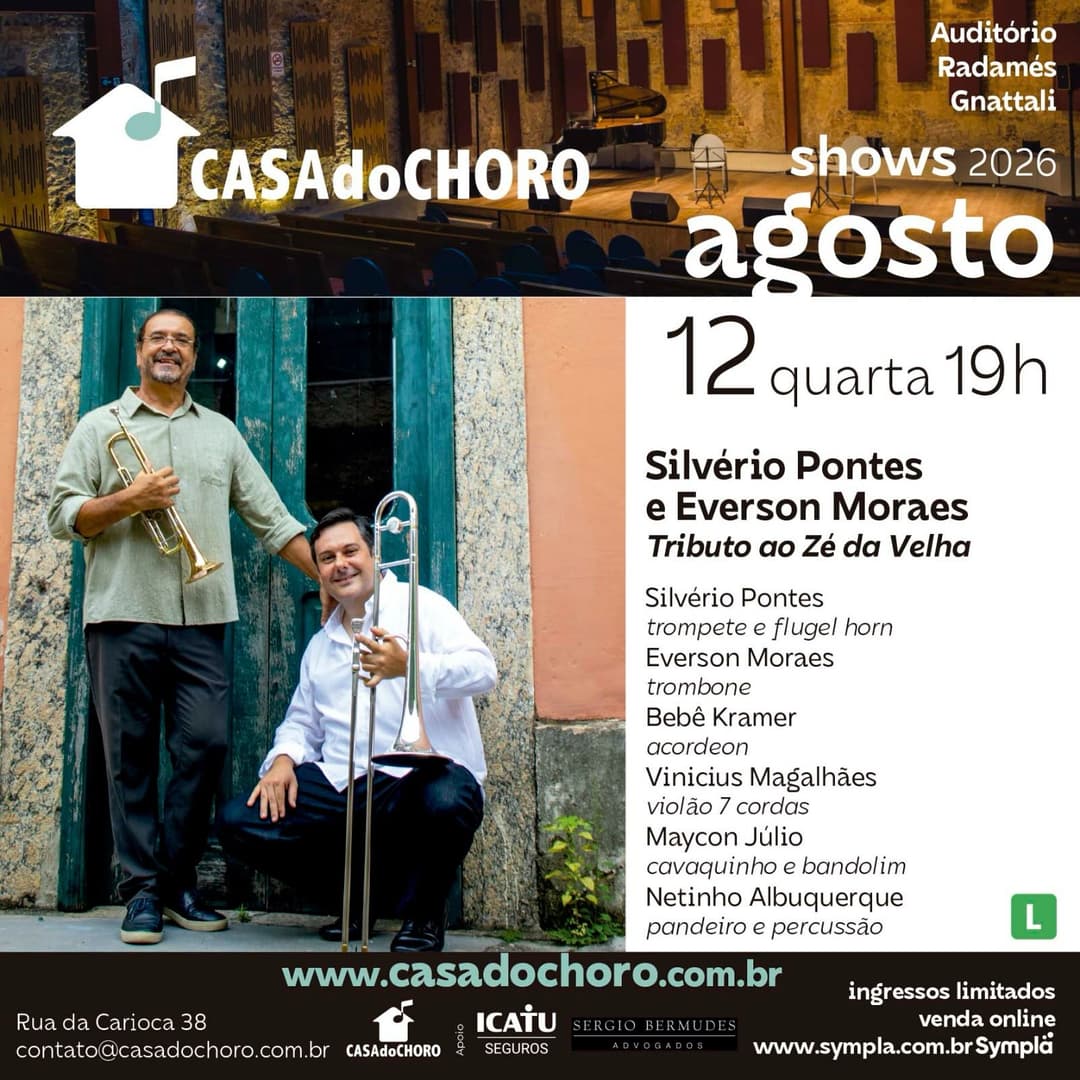 Flyer de Silvério Pontes e Everson Moraes