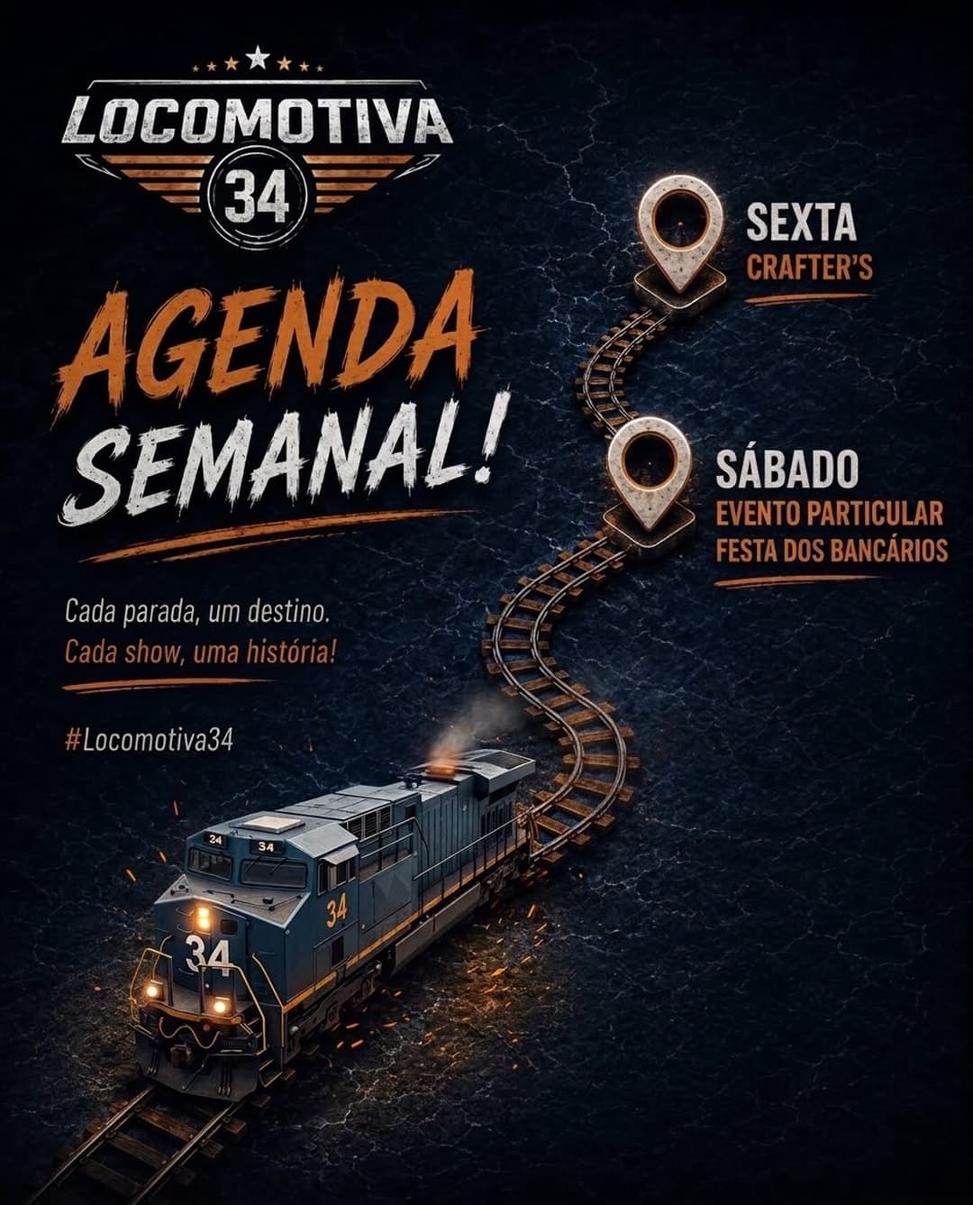 Flyer de Locomotiva 34