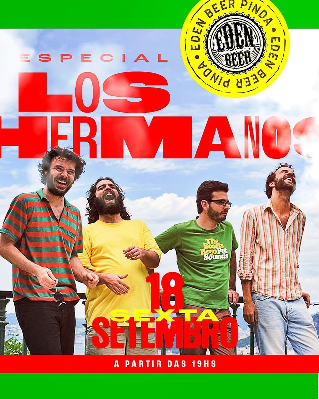Flyer de Banda Violeta Genciana e Especial Los Hermanos