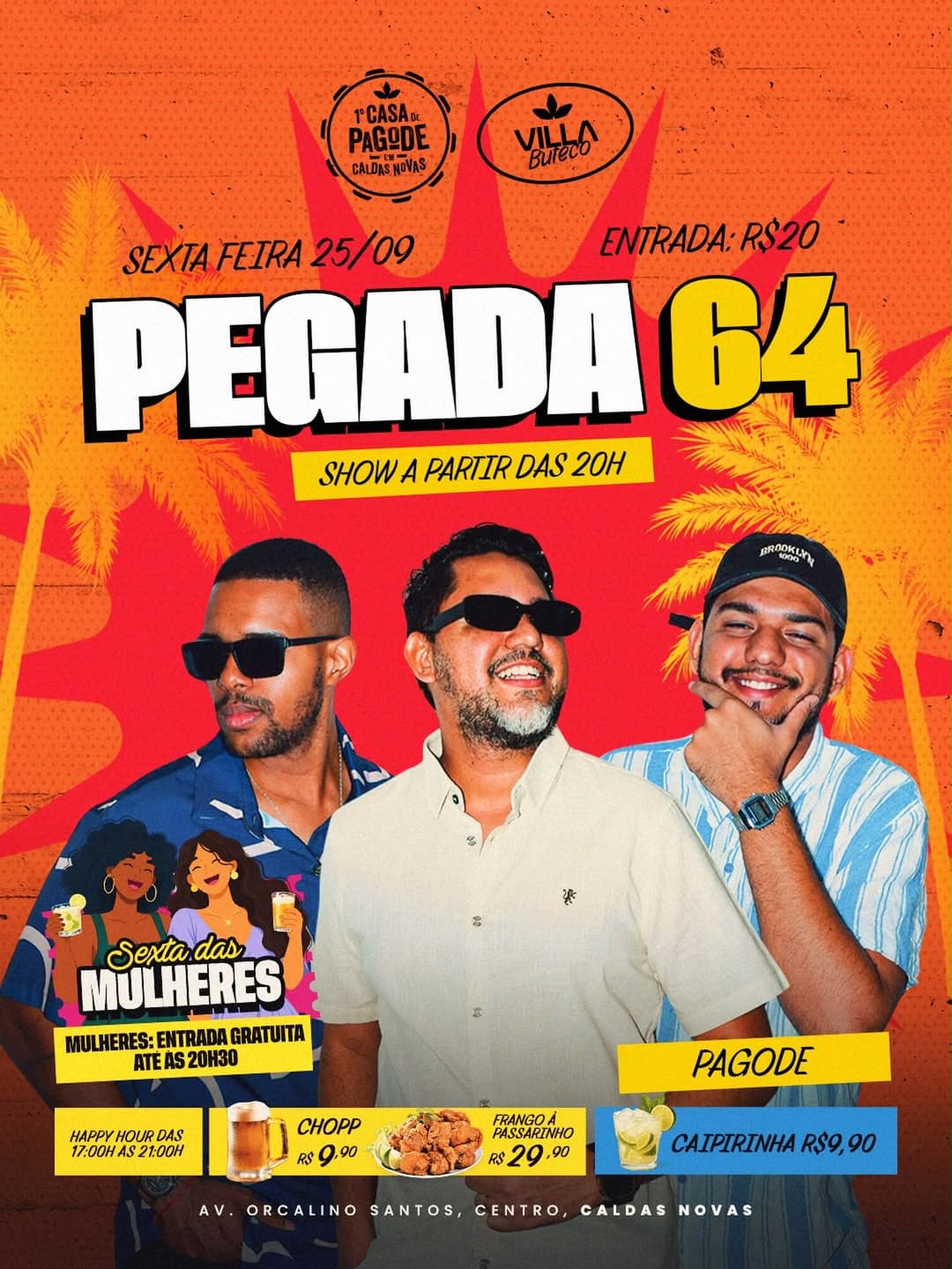 Flyer de Pegada 64