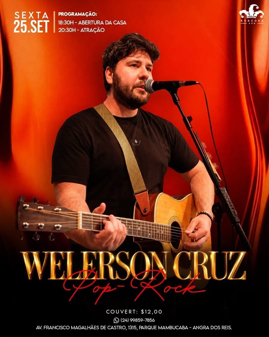 Flyer de Welerson Cruz
