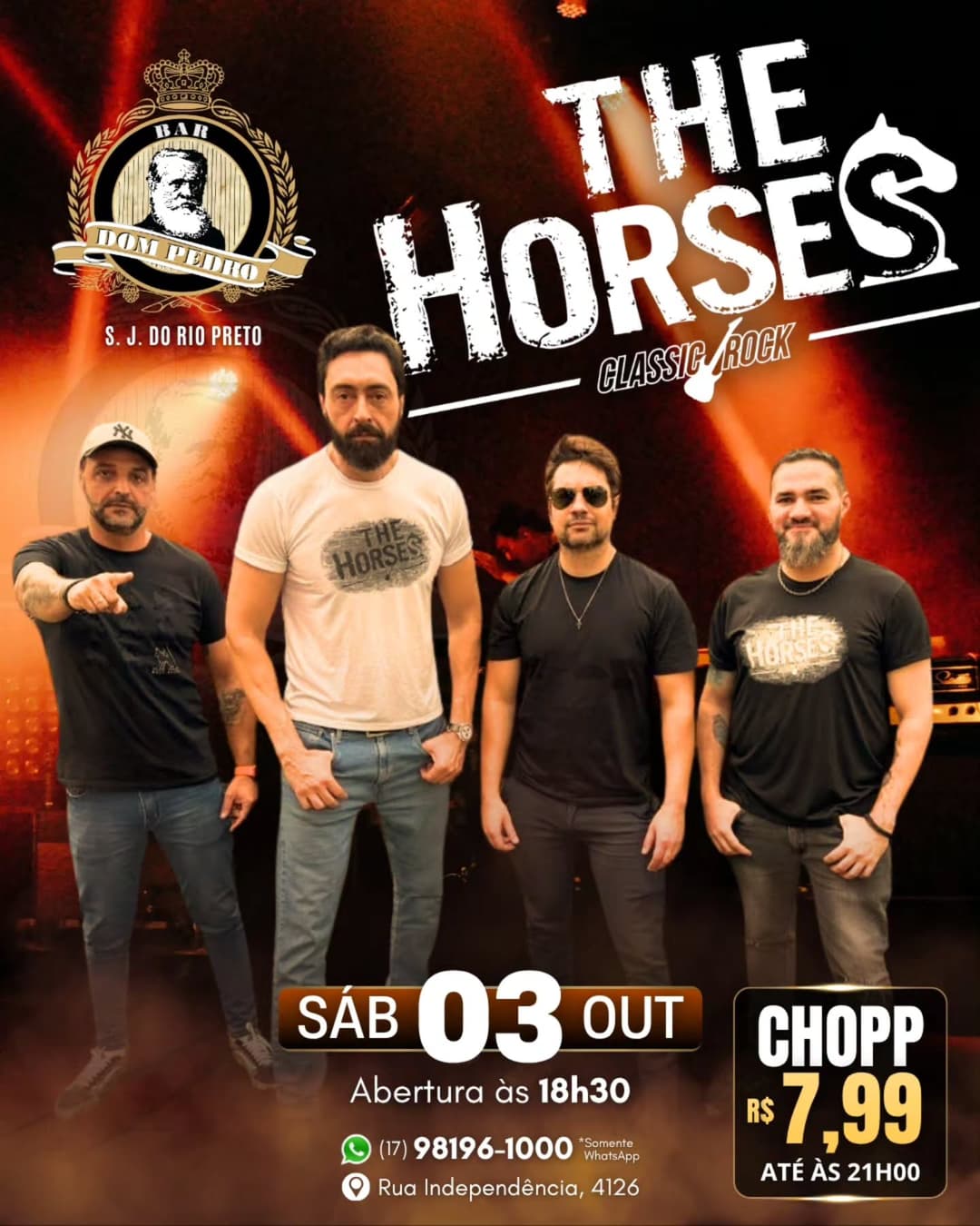 Flyer de The Horses