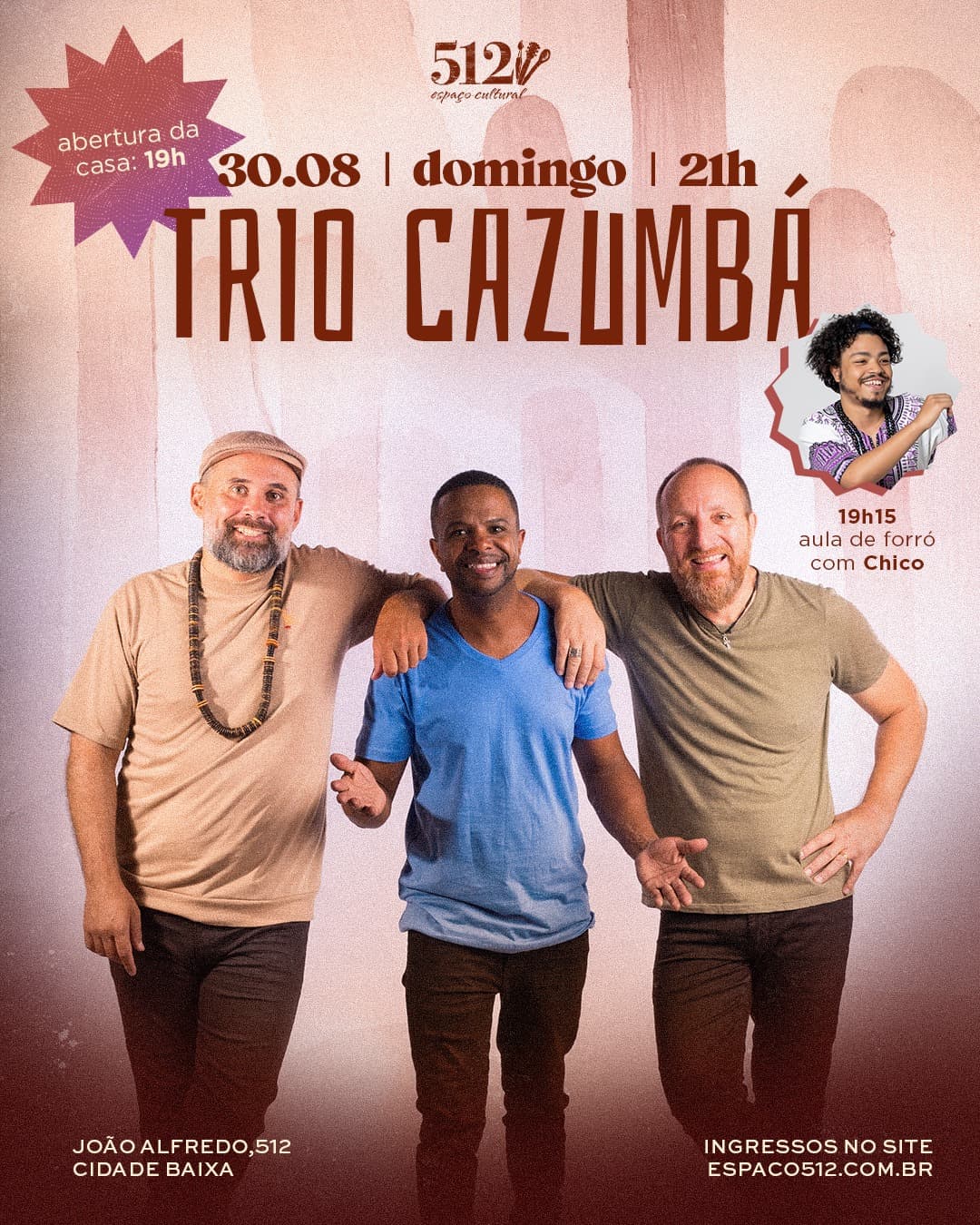 Flyer de Trio Cazumbá