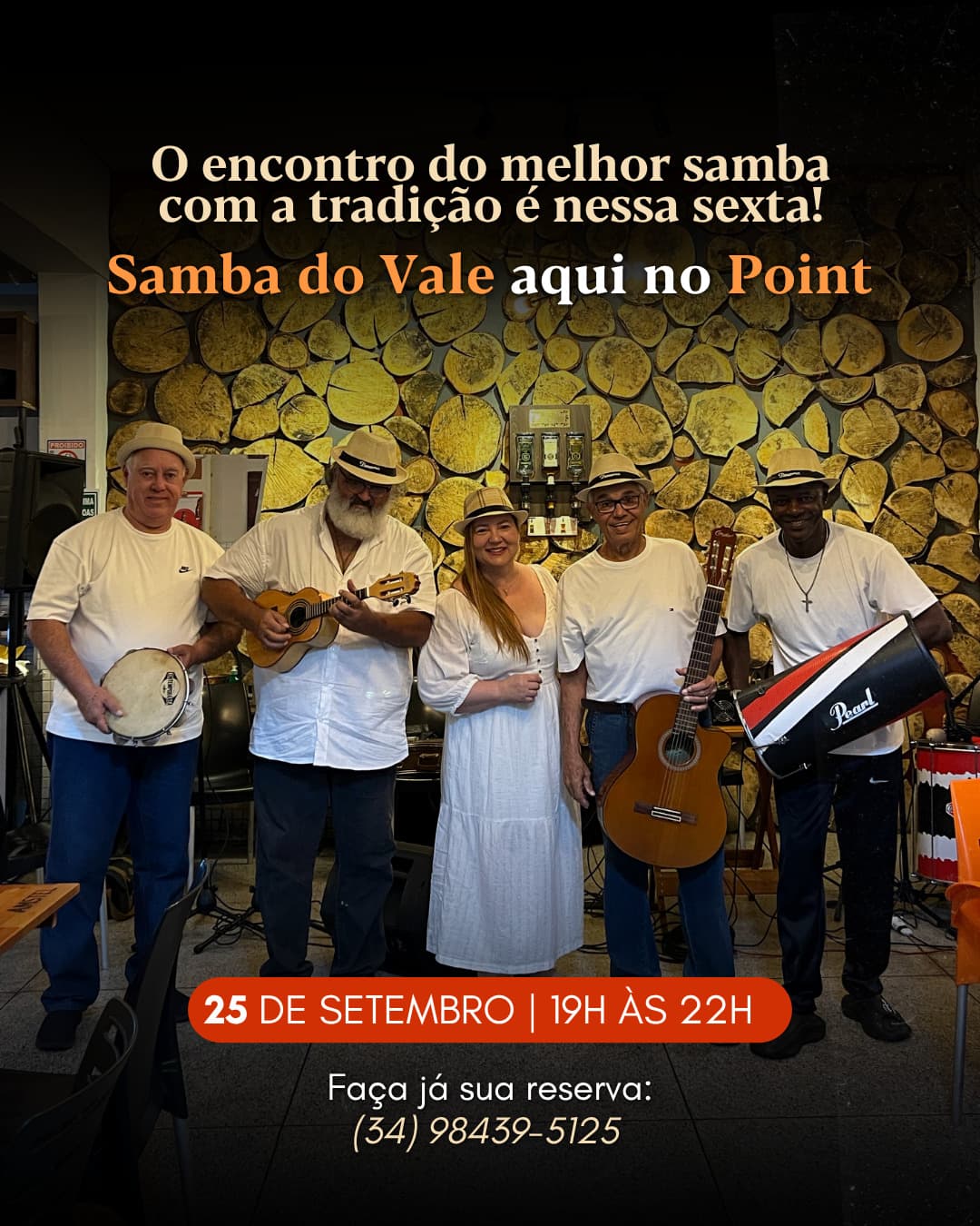 Flyer de Samba do Vale