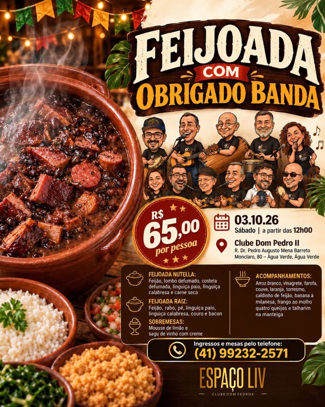 Flyer de Obrigado Banda