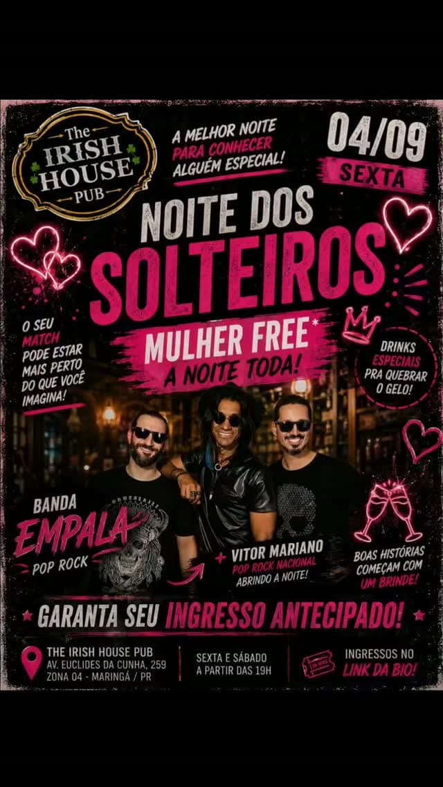 Flyer de BANDA EMPALA e Vitor Mariano