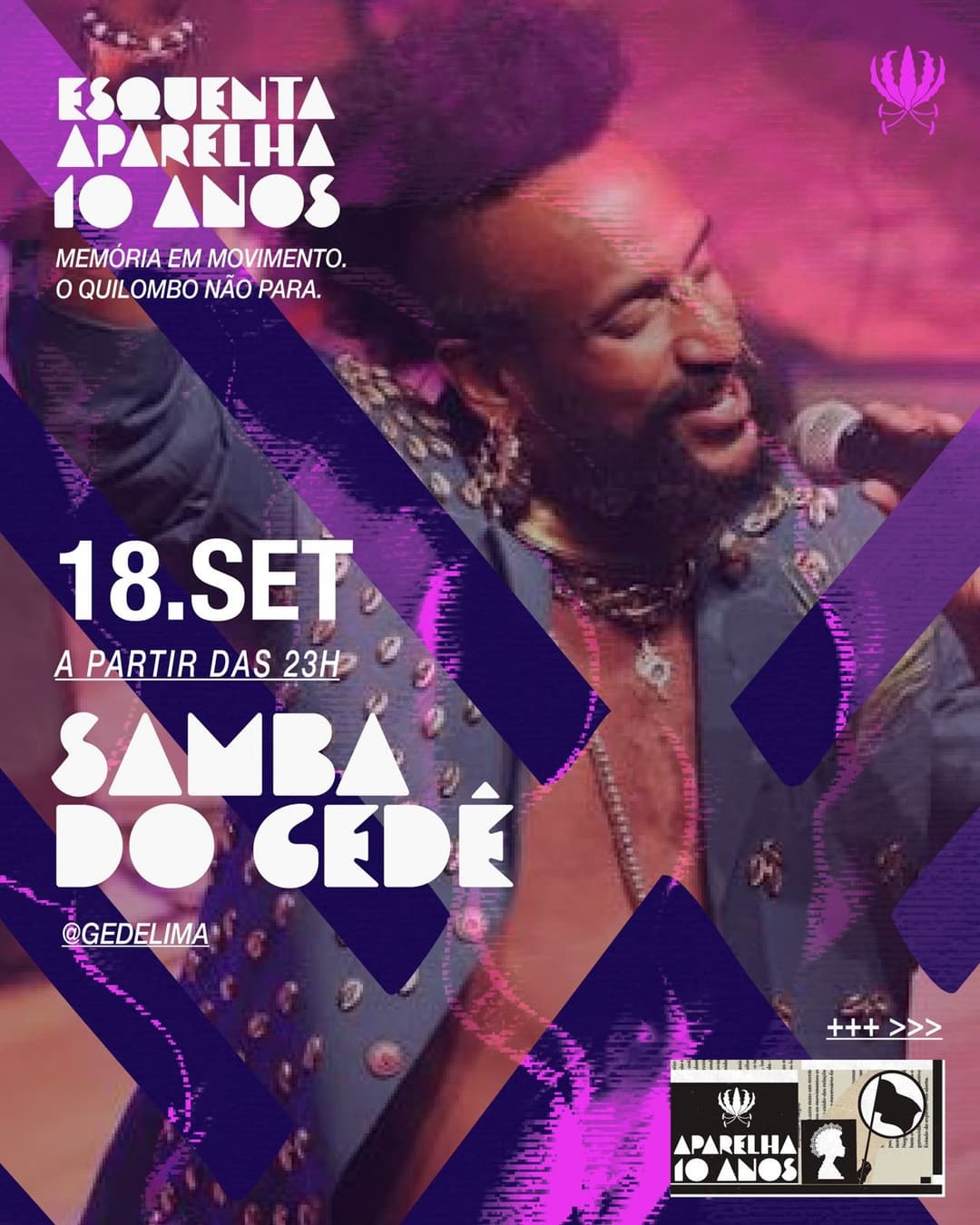 Flyer de Samba do Gêde, Gêde Lima e Buono DJ