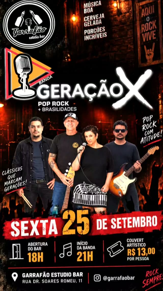 Flyer de Geração X