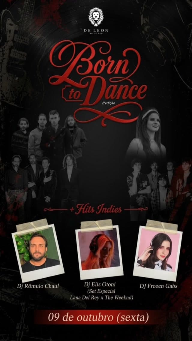 Flyer de DJ Rômulo Chaul, DJ Frozen Gabs e DJ Elis Otoni