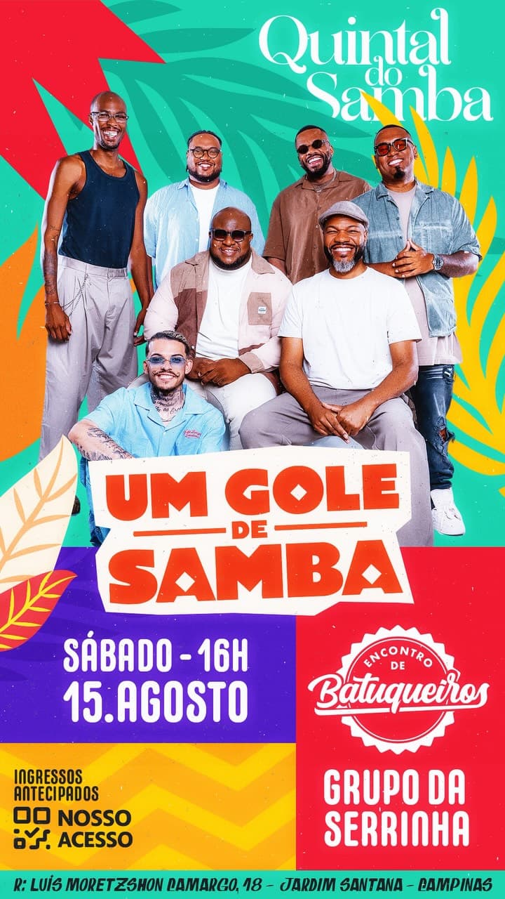 Flyer de Grupo da Serrinha