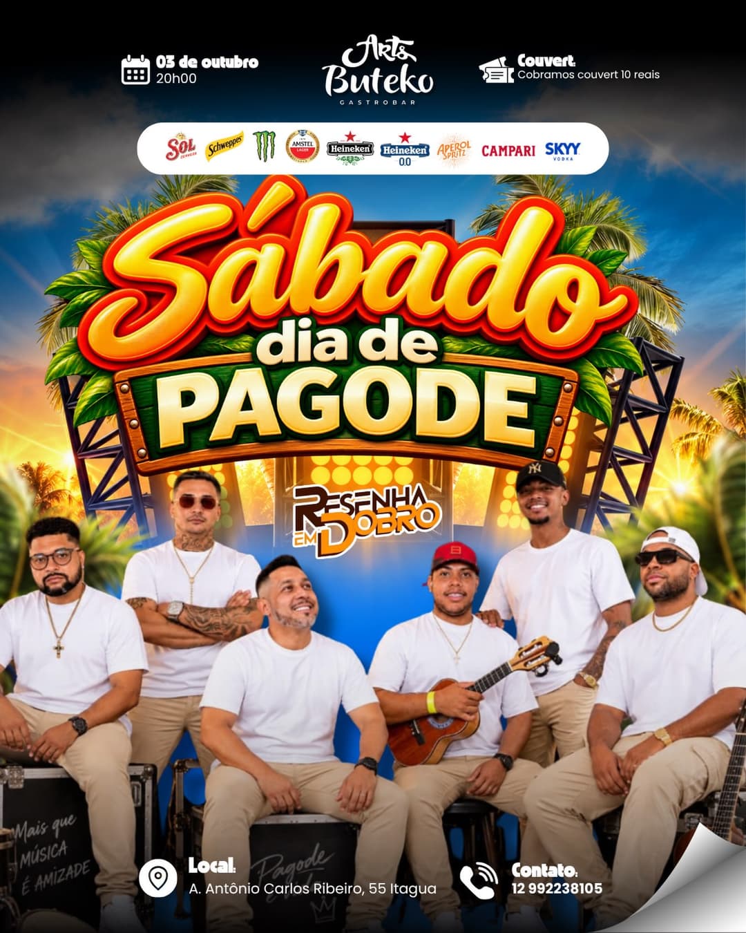 Flyer de Resenha em Dobro