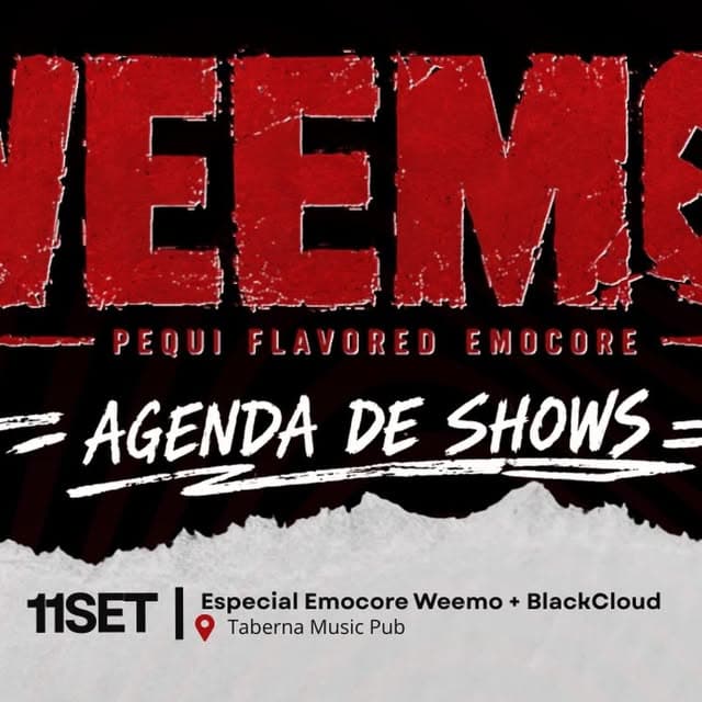Flyer de We Emo e Halloweemo
