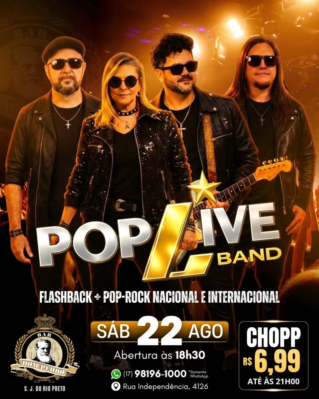 Flyer de Pop Live