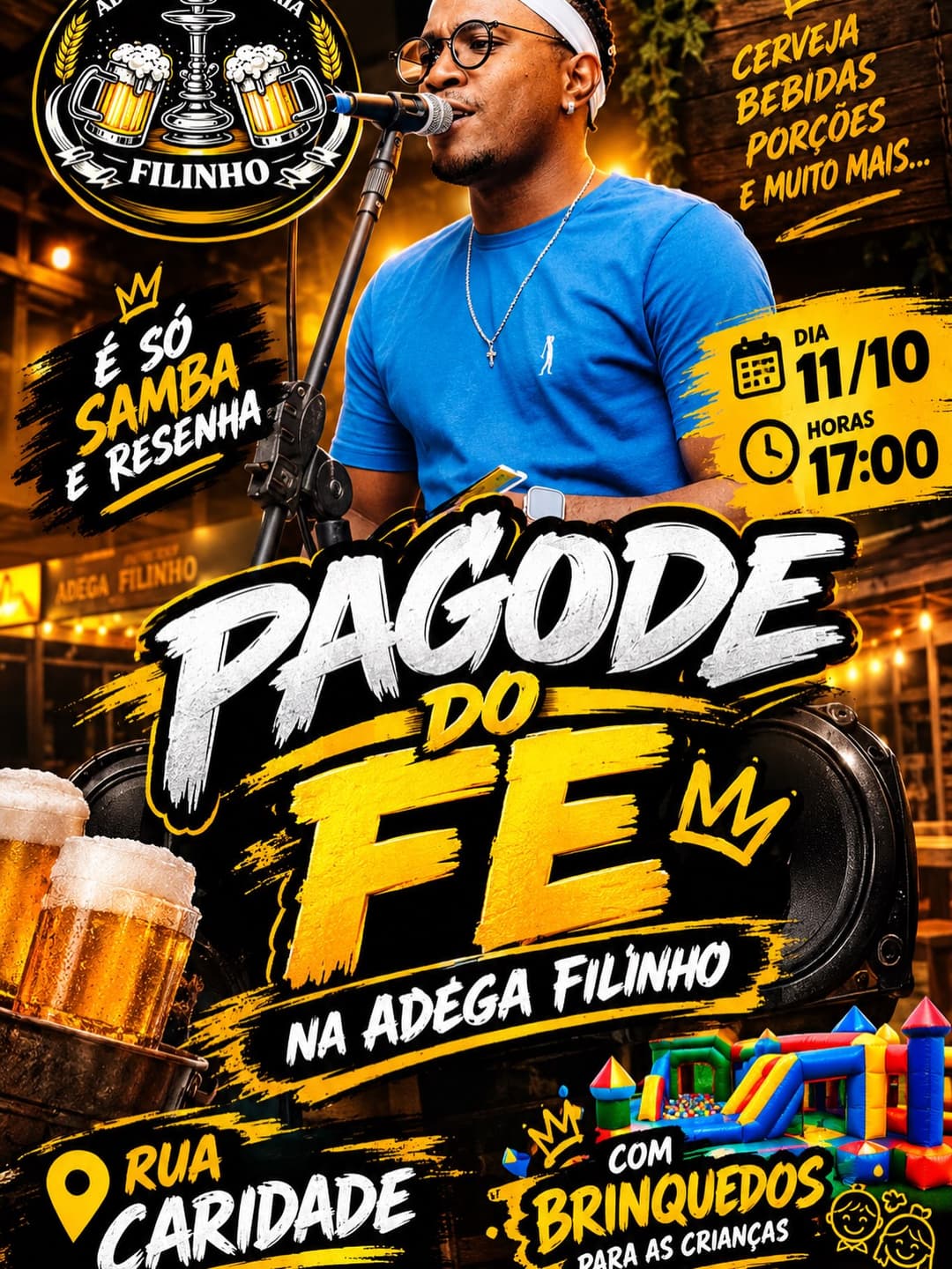 Flyer de Pagode do Fe