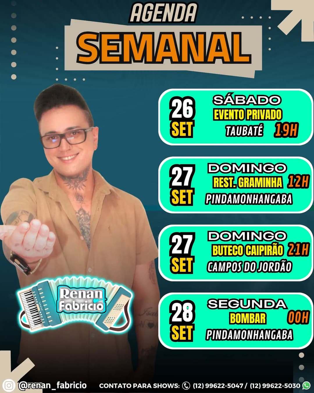 Flyer de Renan Fabricio