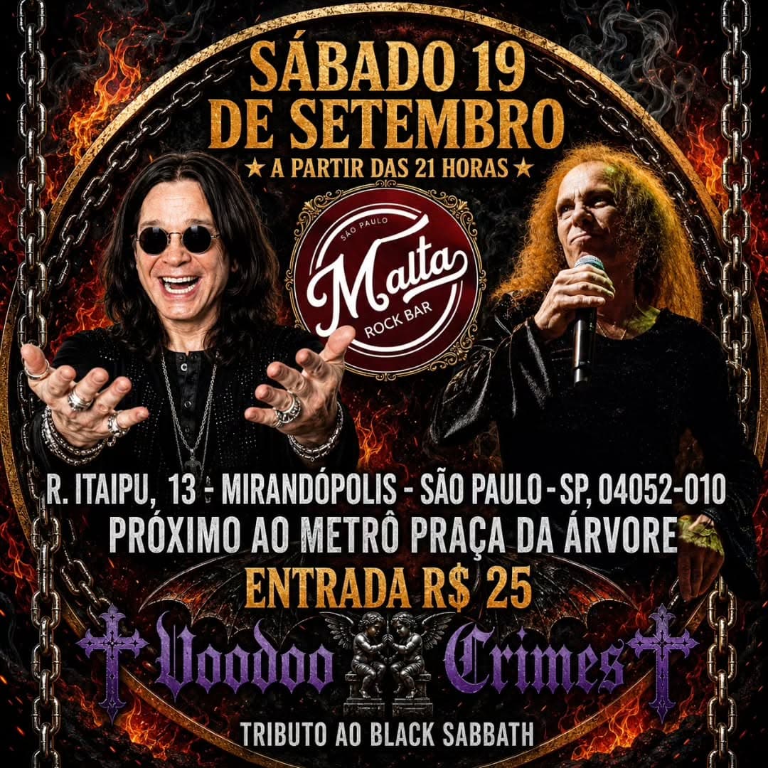 Flyer de Voodoo Crimes