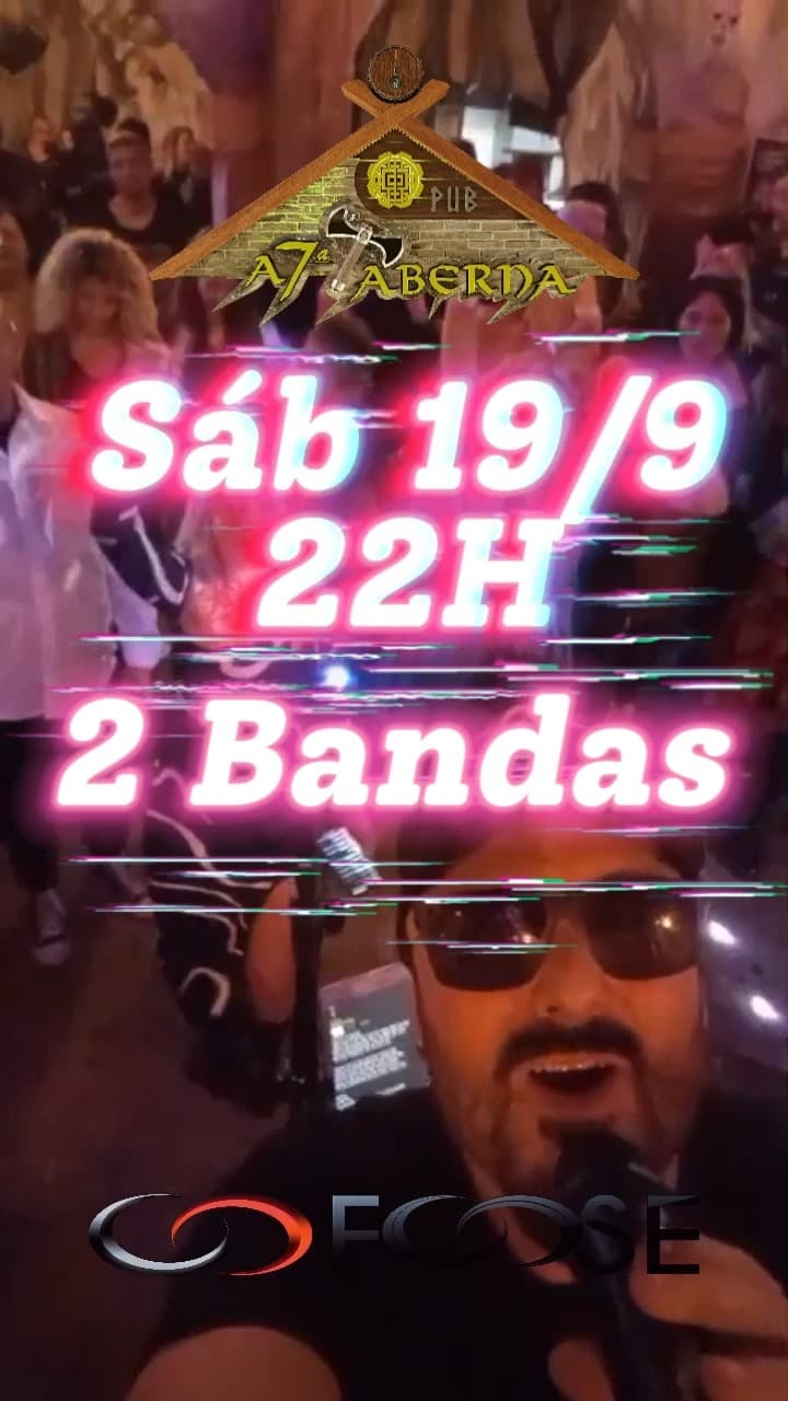 Flyer de Banda Foose e Banda App Rock