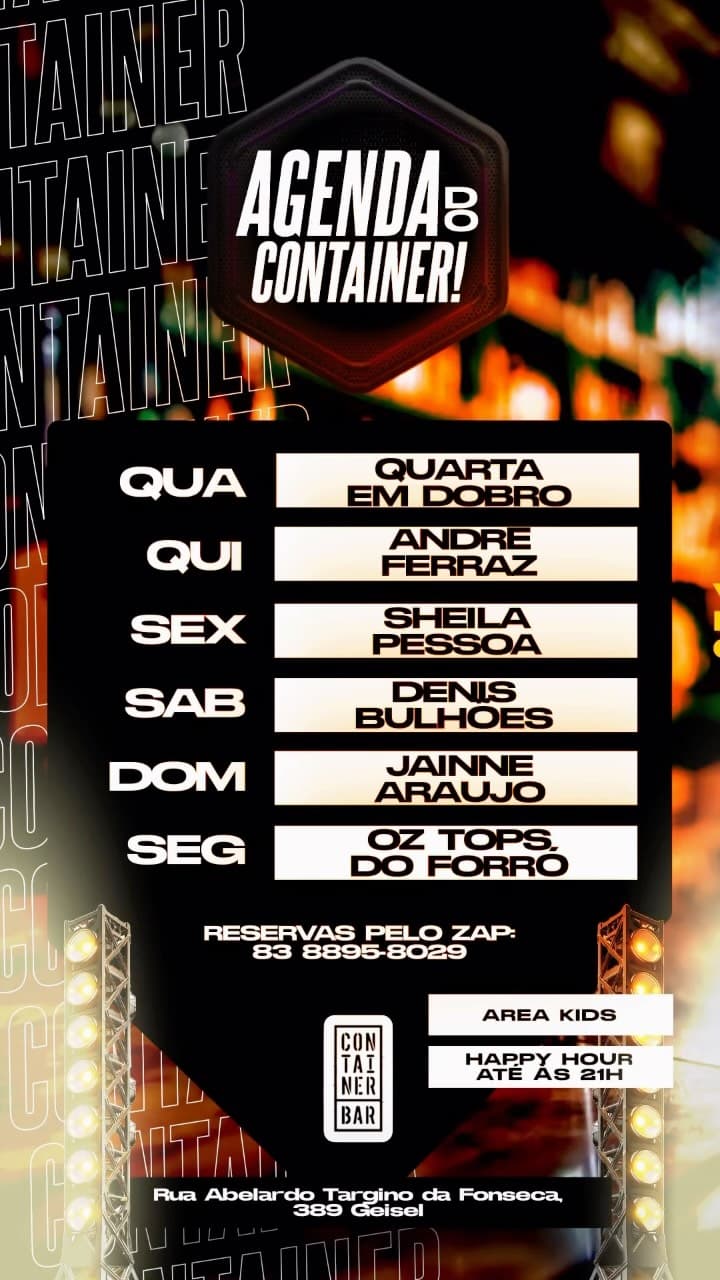 Flyer de Sheila Pessoa