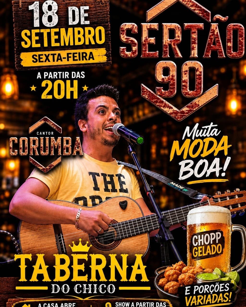 Flyer de Cantor Corumba