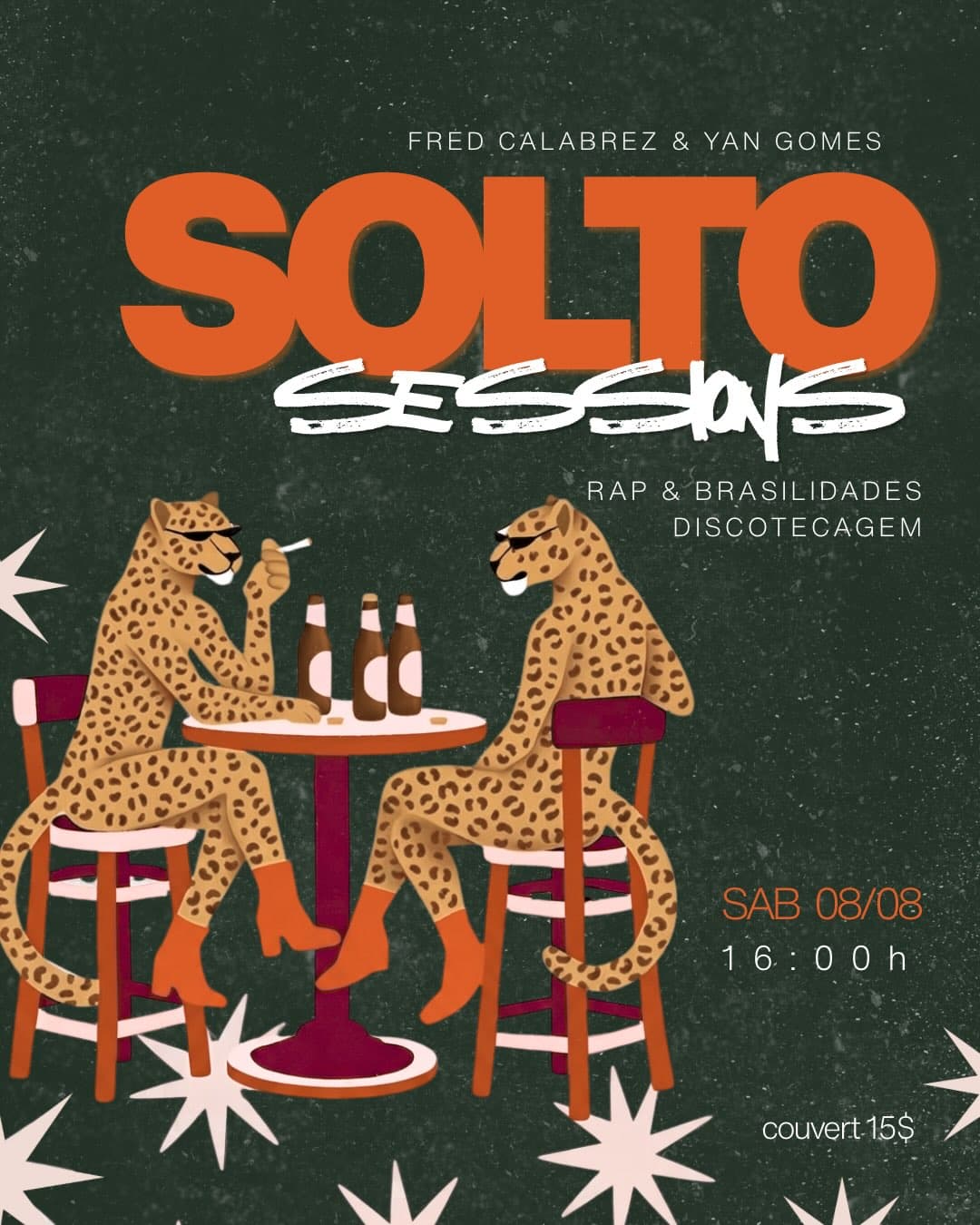 Flyer de Solto Sessions e Fred Calabrez & Yan Gomes