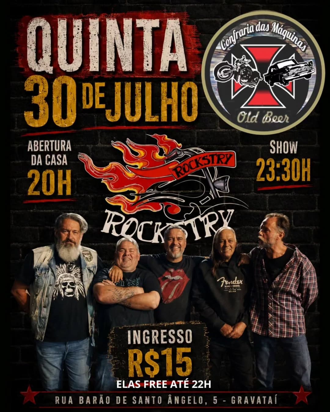 Flyer de Banda rockstry