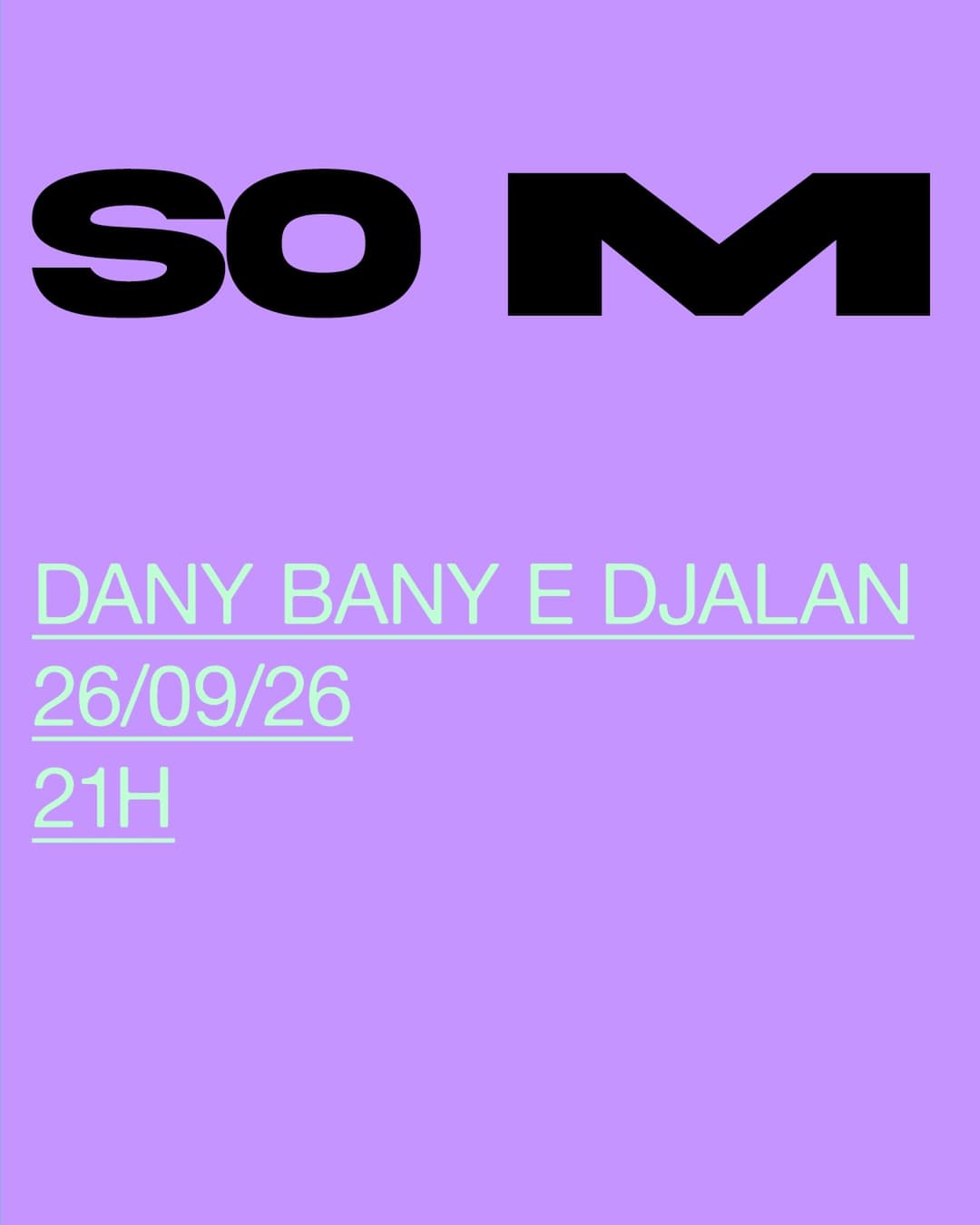 Flyer de Dany Bany e Djalán