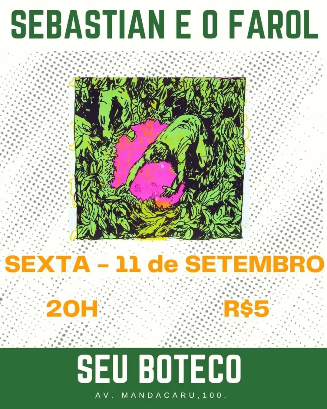 Flyer de Sebastian e o Farol