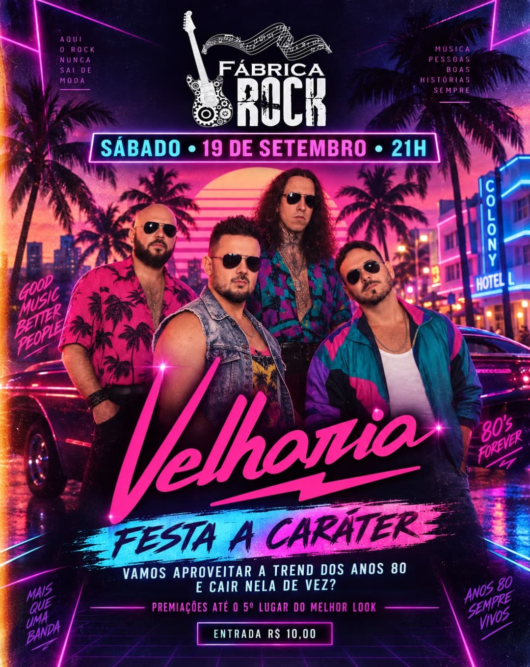 Flyer de Banda Velharia