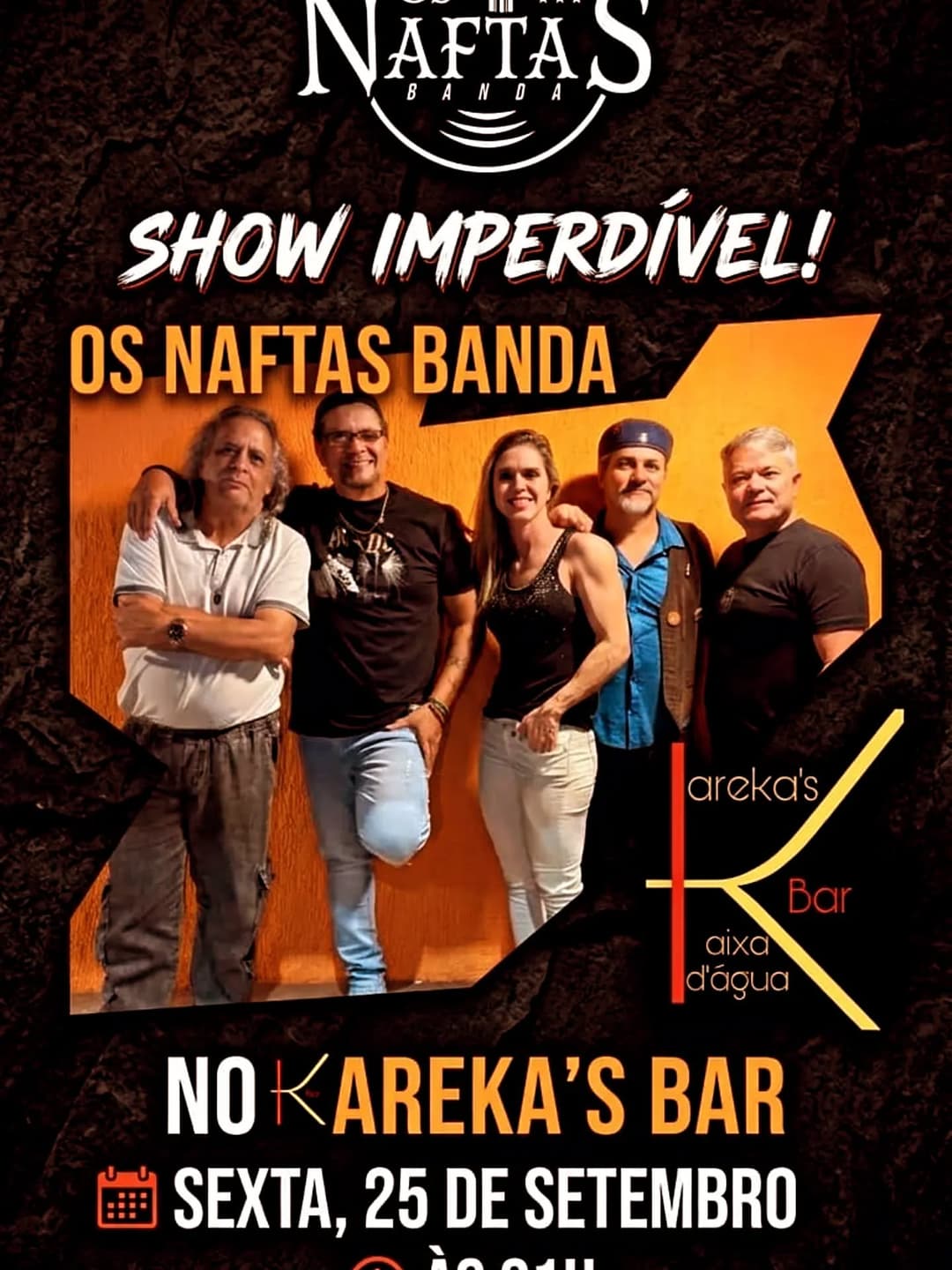Flyer de Os Naftas Banda